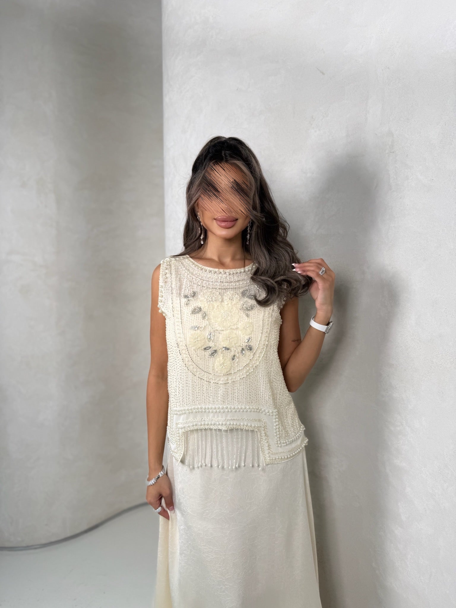 Moonlight Cream Dress