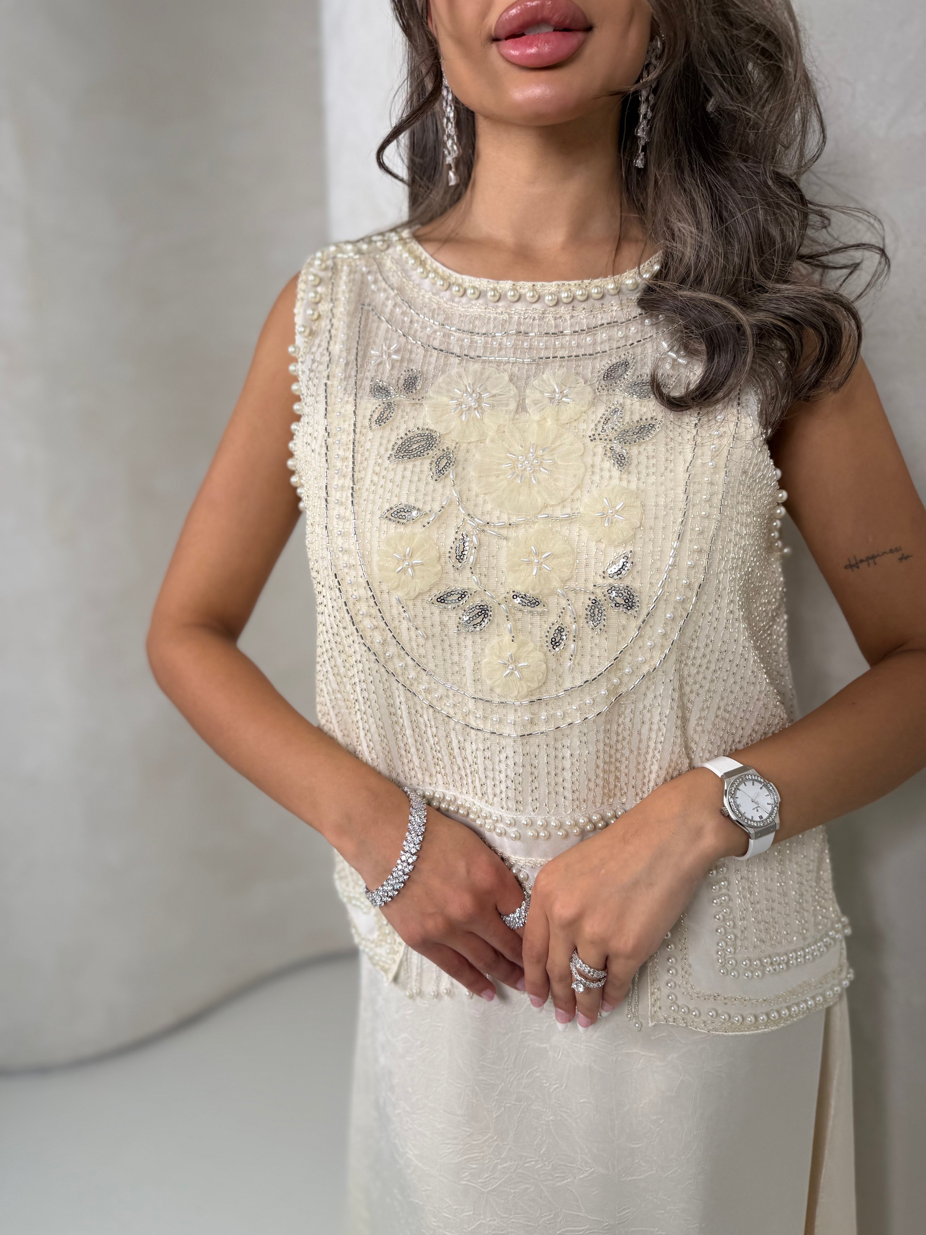 Moonlight Cream Dress
