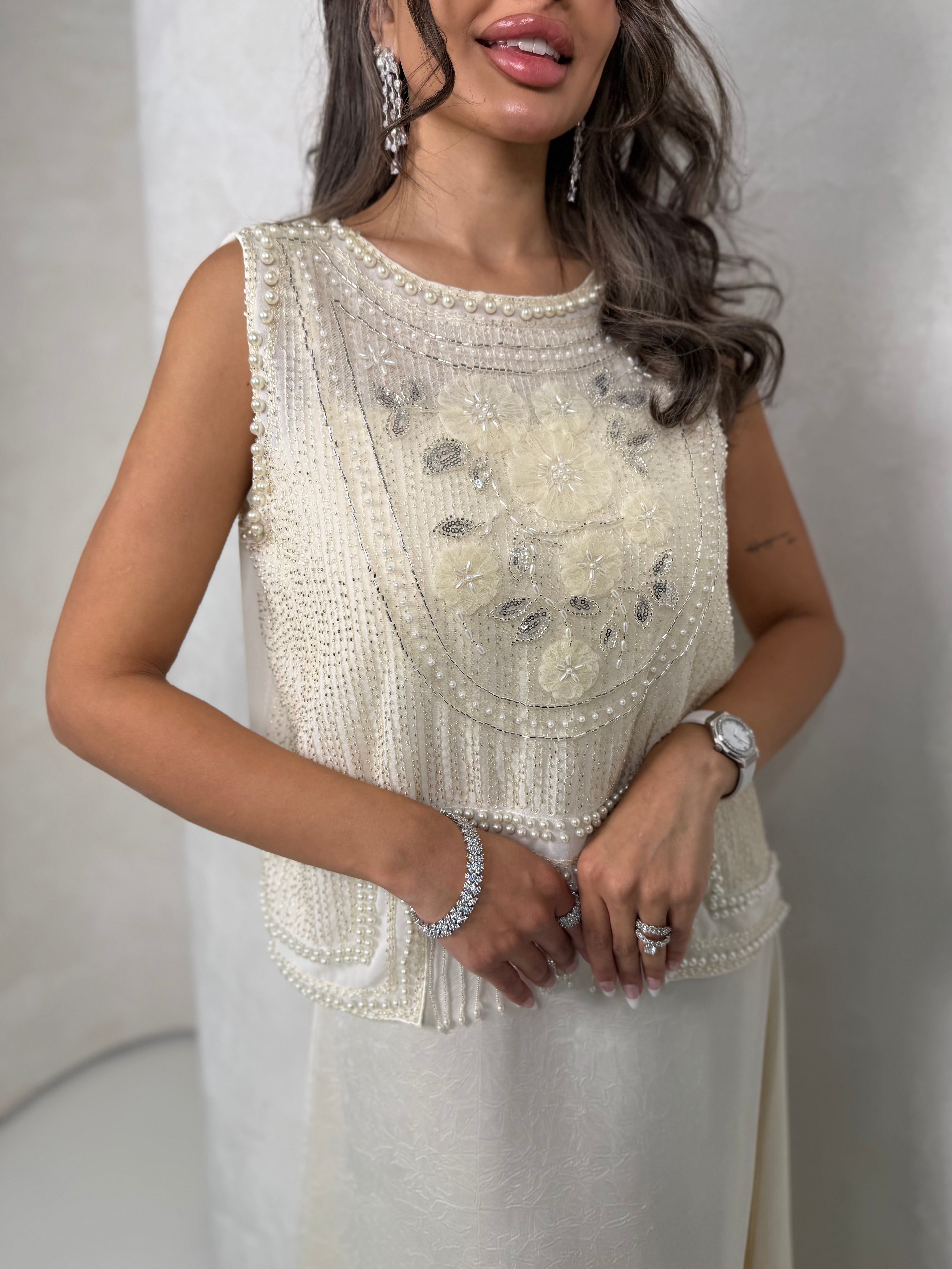 Moonlight Cream Dress